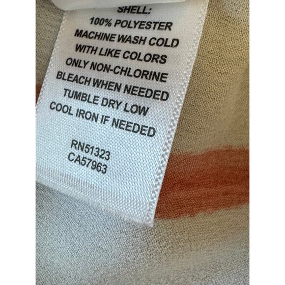 New ~ HALOGEN ~ Striped V neck Spaghetti Strap Top Size XS FALL layering - Picture 4 of 5